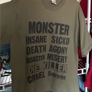 Supreme Monster Tee Light Olive FW21